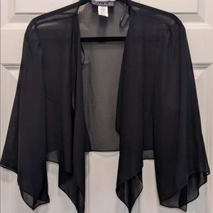 Sheer flowy evening jacket